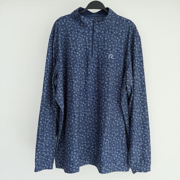 Rhoback Performance Quarter Zip Pullover 3XL Navy The American Icon Washington - Picture 1 of 10